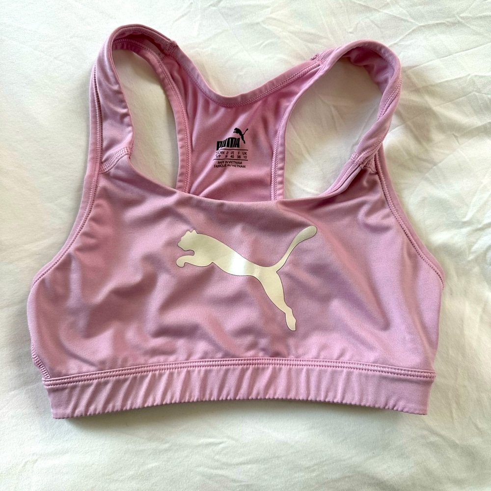 Pink Puma sports bra